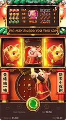 Piggy Gold · ตรวจสอบยอดเงินคงเหลือและการตั้งค่าเดิมพันที่แถบควบคุม